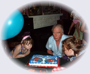 blowing out candles